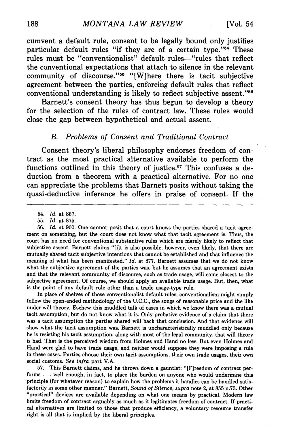 Montana Law Review, Vol. 54 [1993], Iss. 2, Art. 1 MONTANA LAW REVIEW [Vol.