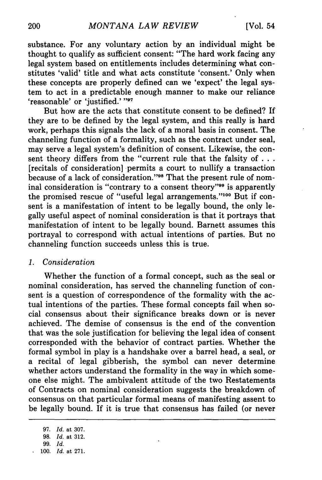 Montana Law Review, Vol. 54 [1993], Iss. 2, Art. 1 MONTANA LAW REVIEW [Vol. 54 substance.