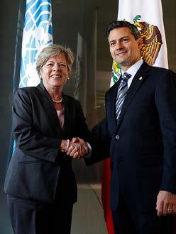 Higgins President of Ecuador, Rafael Correa President of Mexico, Enrique Peña