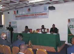The CSCI Election Observation Mission (EOM) was formally launched on 23 January 2009 in Abidjan.