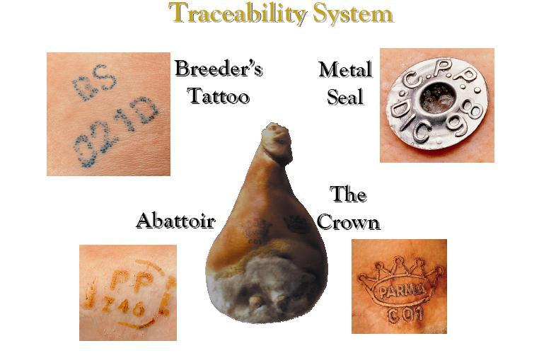 Control of GIs and enforcement of GI protection in the EU Case study: The Prosciutto di Parma PDO Traceability System On the ham: Breeding tattoo the breeder puts a special tattoo on both legs of the