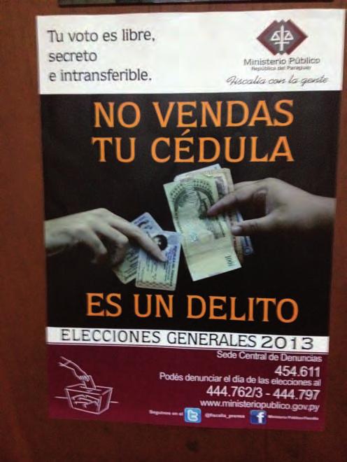 «Your vote is free, secret and non-transferable. Do not sell your election card. It is an infraction».
