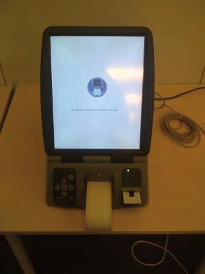 choice on a voting machine (usually via a touchscreen),