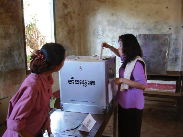 Legislative elections, Cambodia 2008 X. LONG-TERM OBSERVERS 1. What are the functions of the long-term observers? The long-term observers are the eyes and ears of the Mission.