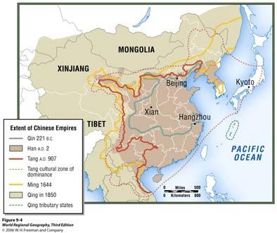 Not all areas were influenced equally by China, as the Chinese saw Mongolians as alien and uncivilized.