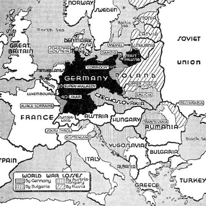 Committee 4 Documents Loss of German TERRITORY Germany must give up some its Territory!