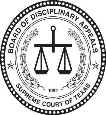 BEFORE THE BOARD OF DISCIPLINARY APPEALS APPOINTED BY THE SUPREME COURT OF TEXAS IN THE MATTER OF SUSAN MARIE SCIACCA STATE BAR CARD NO. 24048789 CAUSENO.