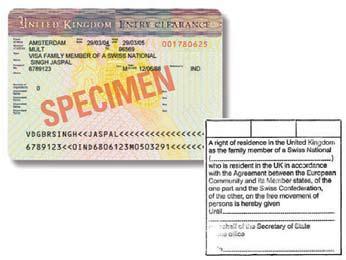The UKBA replaced the black and white stamp shown with the entry