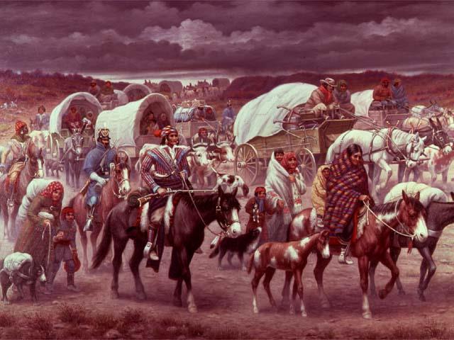 The Removal of the Indians The Indians were forced to move west, and