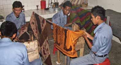 The teaching of traditional batik skills has not only given a sense of pride to the younger generation, but has also promoted