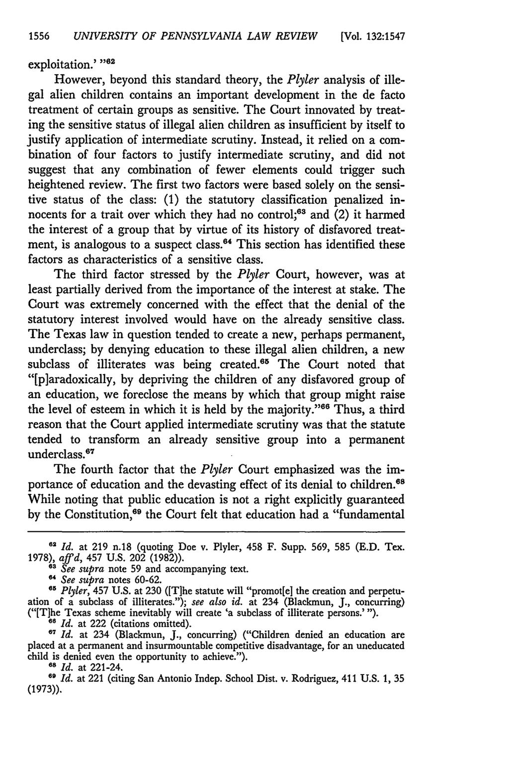 1556 UNIVERSITY OF PENNSYLVANIA LAW REVIEW [Vol. 132:1547 exploitation.