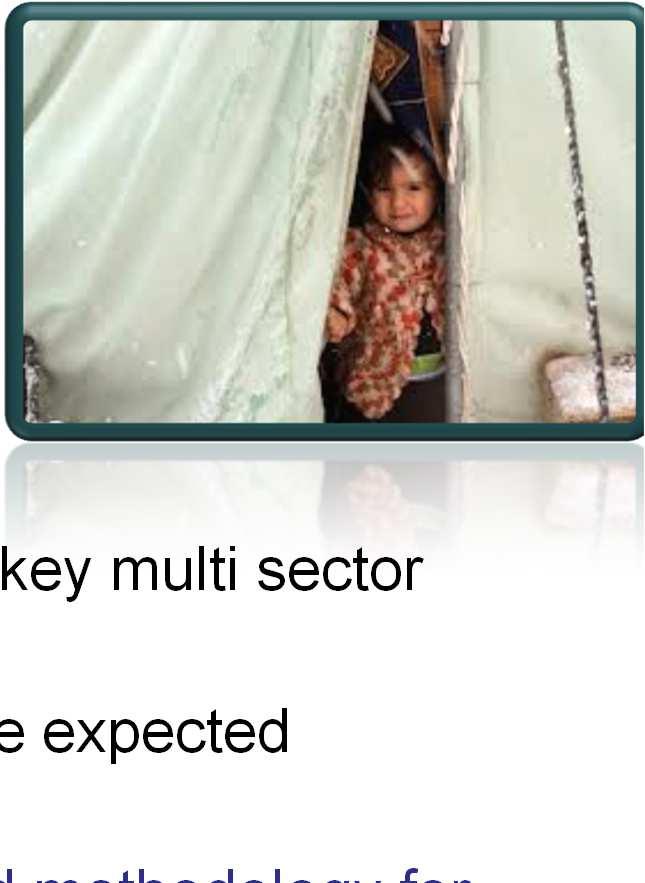 Objectives GENERAL Provide targeted assistance to Syrian refugees according to multi sectoral vulnerability criteria.