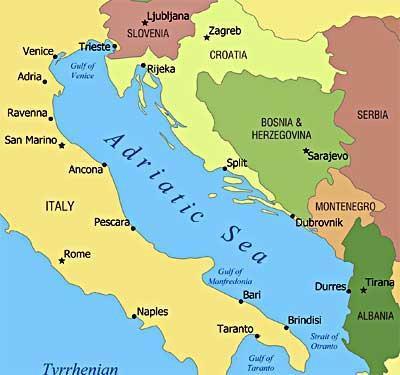 4) Countries Facing the Adriatic Sea Former Yugoslavia through 1990 s, split into 5 countries 7 Major and 17 smaller ethnic and cultural groups Slovenes and Croats are Roman Catholic Serbs are