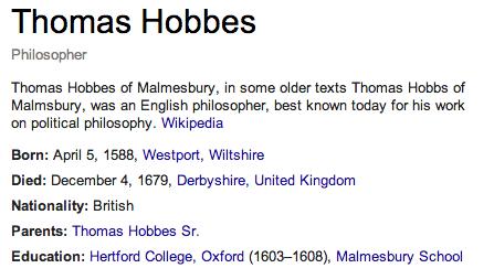 Hobbes lived in Paris through the English Civil Wars and was interested in the nature of government.