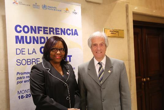 Dr Carissa Etienne, Regional Director, WHO Americas, and Dr Tabaré Vázquez, President, Uruguay Key messages from the Conference The key signal from this Conference is the need to address both the