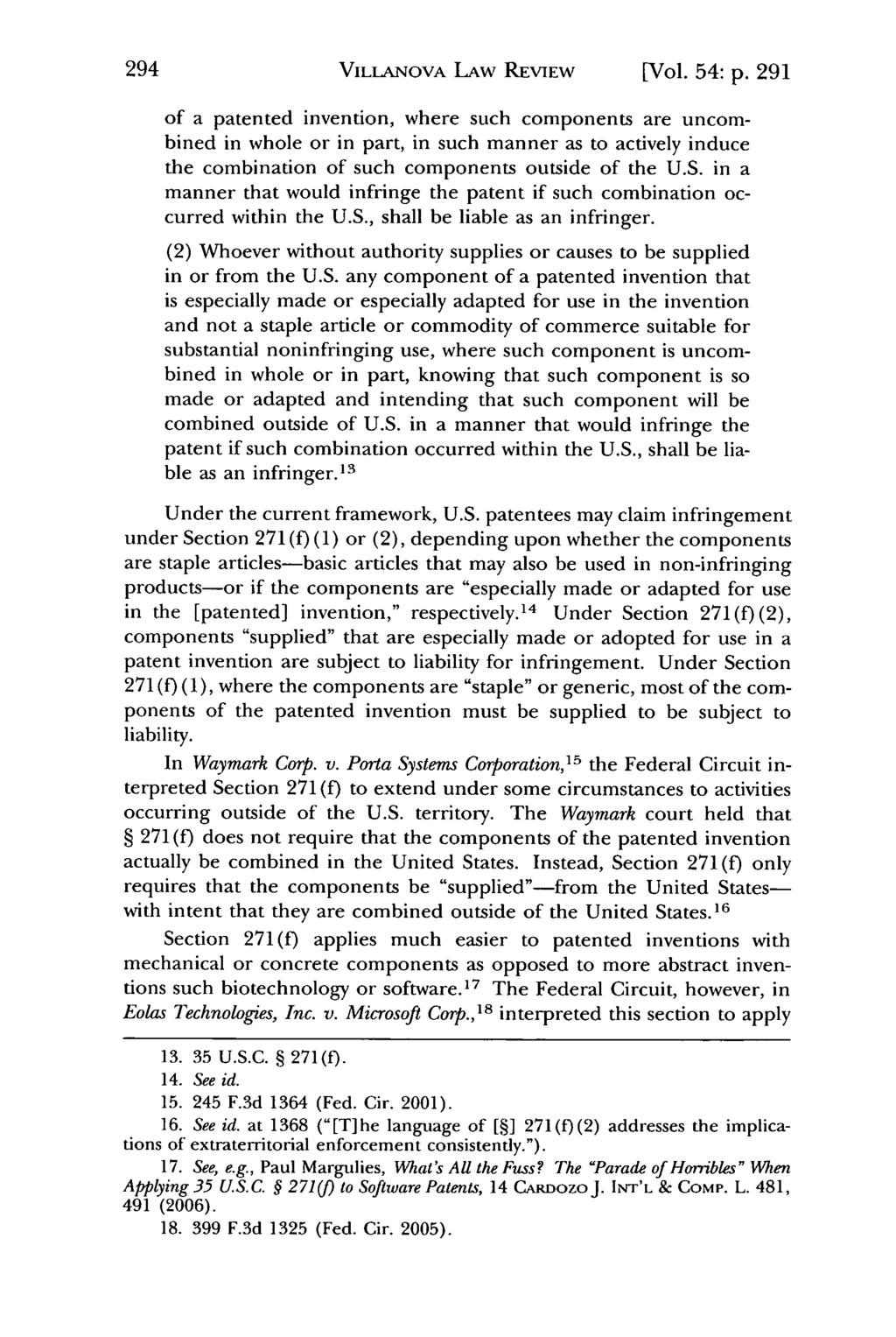 Villanova Law Review, Vol. 54, Iss. 2 [2009], Art. 3 VILLANOVA LAW REVIEW [Vol. 54: p.