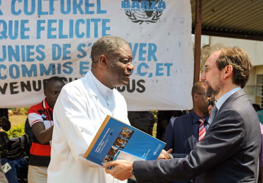 OHCHR IN THE FIELD: AFRICA The High Commissioner met with Dr. Denis Mukwege, Director of the Panzi Hospital, during his visit to the Democratic Republic of the Congo.