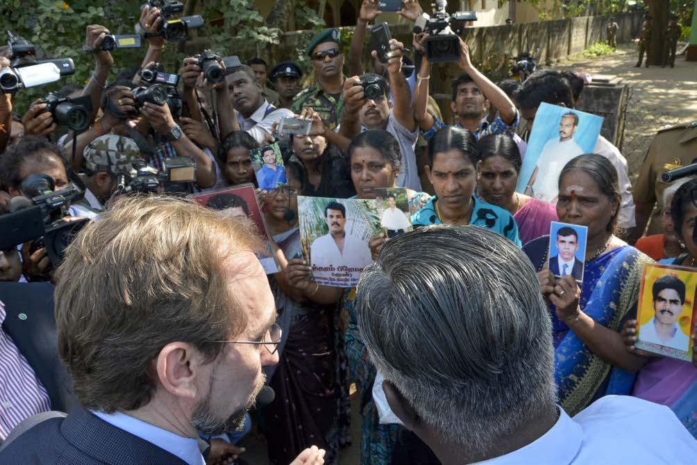 OHCHR IN THE FIELD: ASIA AND THE PACIFIC The High Commissioner meets with relatives of disappeared persons in Sri Lanka, February 2016.