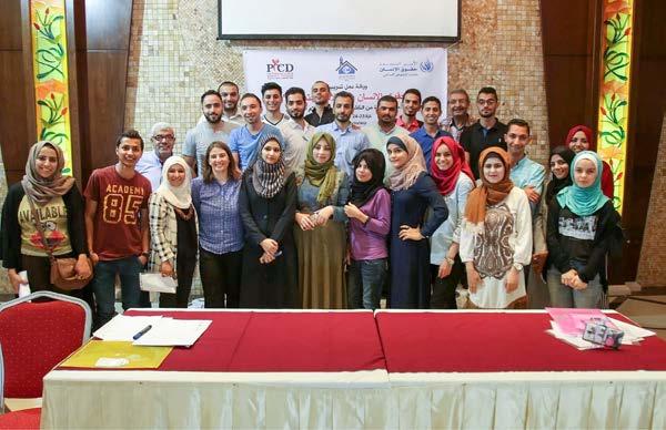 OHCHR IN THE FIELD: MIDDLE EAST AND NORTH AFRICA Participants of an OHCHR training on human rights law for social media activists, August 2016. OHCHR/Palestine not been carried out since 2014.