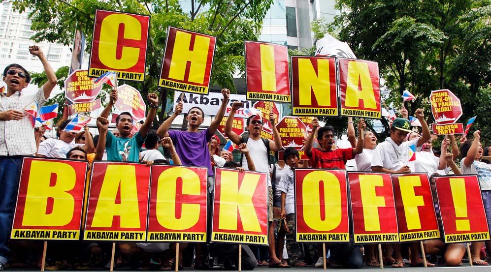 Resistance: Before Duterte took office, the Philippines stance towards Chinese claims to power was abundantly clear. Source: Eric De Castro, Reuters.