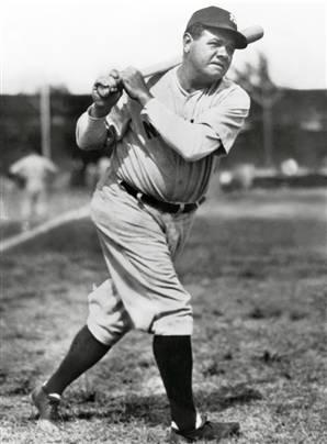 Babe Ruth Red Sox to Yankees 1927= 60 Homers 714 All