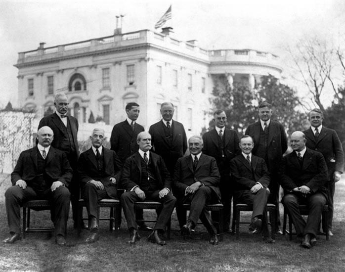 The 1920 Election The Ohio Gang: President Warren Harding (front row, third from right),