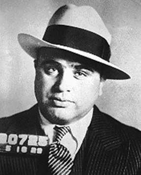 AL CAPONE Al Scarface Capone takes control of the bootlegging business in Chicago Prohibition- Millions of dollars from
