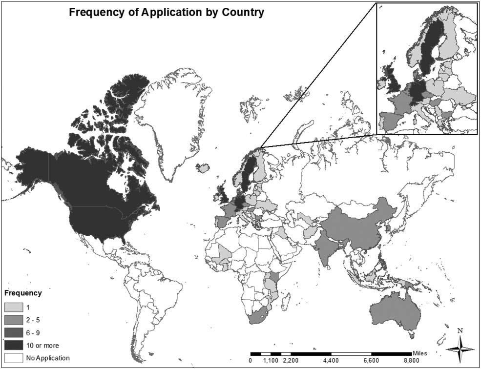 S24 Policy Studies Journal, 45:S1 Figure 5. ACF Applications by Country Including Multiple Country Applications (n 5 201). Figure 6. ACF Application by Level of Government (n 5 175).
