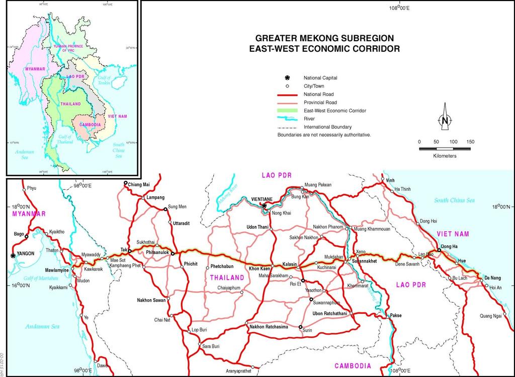 East-West Economic Corridor LAO: East-West Corridor (Phin-Dansavanh) VIE: East-West Corridor (Lao Bao-Dong Ha) With assistance from the