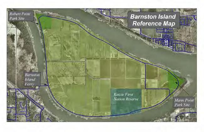 May 25, 2012 [COMMUNITY OF BARNSTON ISLAND] Part 1 - Profile 1. Background Barnston Island is located in the Fraser River between Surrey and Pitt Meadows.