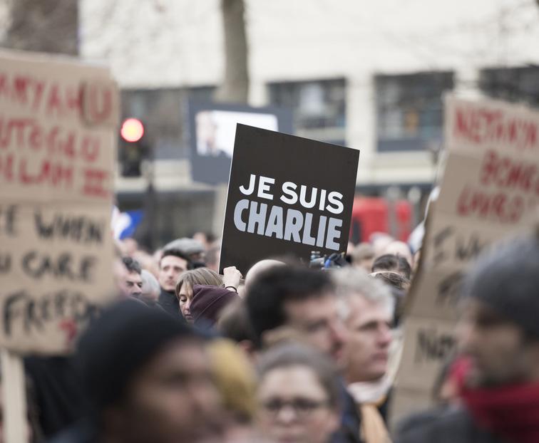 2 JANUARY, 2015 SHUTTERSTOCK A TERRORIST ACT IN PARIS AN ATTACK ON THE EDI- TORIAL OFFICE OF CHARLIE HEBDO AND A SOLIDARITY PROTEST IN TBILISI On January 7, 2015, 11 people died as a result of a