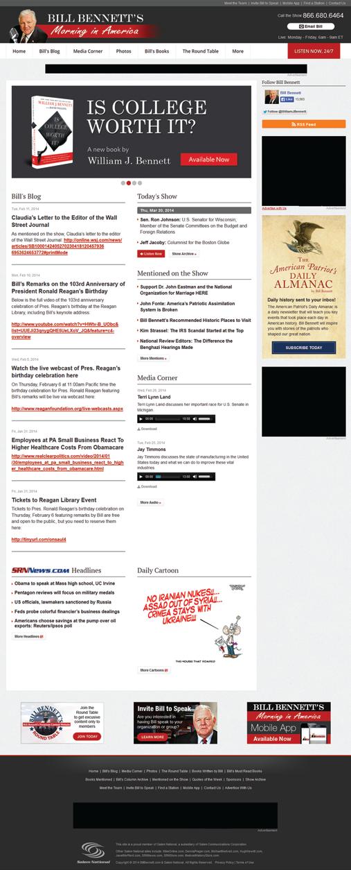 Email 15,000 email subscribers to The American Patriot s Daily Almanac, a This Day in History newsletter. Daily. $500 net per week for newsletter sponsorship. Includes a 234x90 display ad.