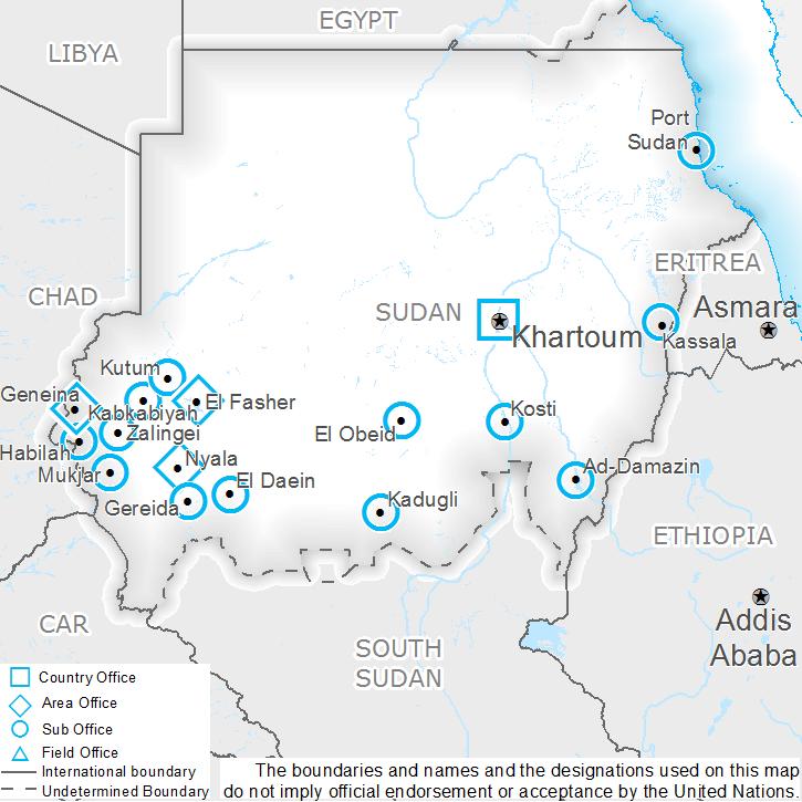 Country Context and WFP Objectives Country Context Sudan is characterized by a highly complex political environment, new as well as protracted displacement, regional insecurity, crisis levels of
