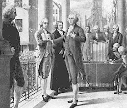 George Washington: First Presidential Inauguration "My station is new; and, if I may use the expression, I walk on untrodden ground.