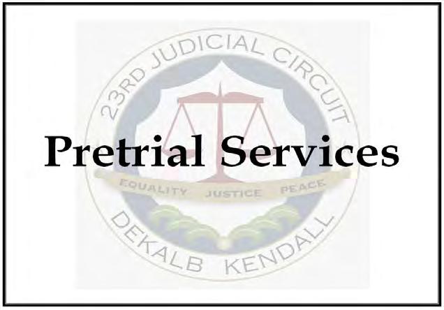 The Pretrial Process Arrest/incarceration Pretrial interview Verification/Criminal Background Check/Risk Assessment Bond report with