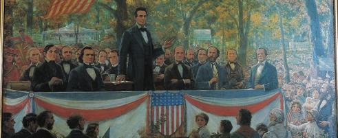 Born in the poor backcountry of Kentucky, Abraham Lincoln moved to Indiana as a child and later moved to Illinois. Like Douglas, Lincoln was intelligent, ambitious, and a successful lawyer.