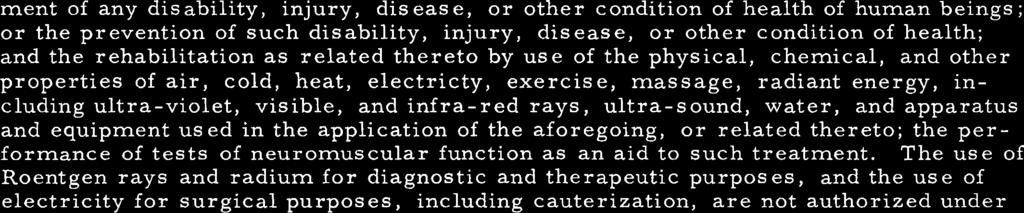 therapy" as used in this subtitle. (1961, ch. 892. ) SEC. 605. "Physical therapist" defined. "Physical therapist", as defined in this subtitle, means a person who practices physical therapy.