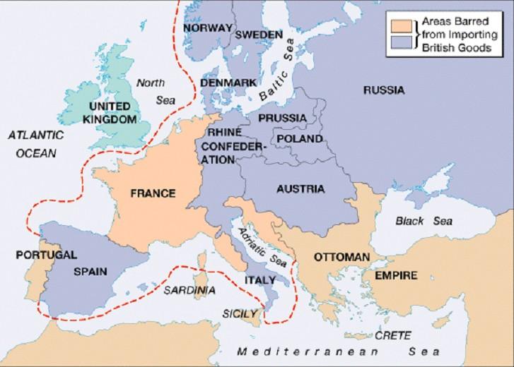 The Continental S ystem This system was set up to stop all trade with Britain Both R ussia and Prussia were pulled into the system in 1807 by the Treaty of Tilsit¹ However, the system
