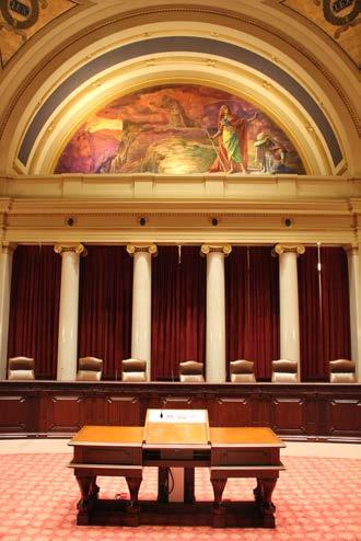 The January 3 oral arguments were also the first official government proceedings held in the State Capitol since May 2016, when the building was closed to the public to allow for completion of the