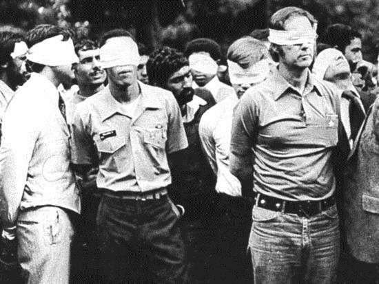 S.) 52 Americans taken hostage in November, 1979 militants demanded the shah for the release of the hostages Carter refused hostages