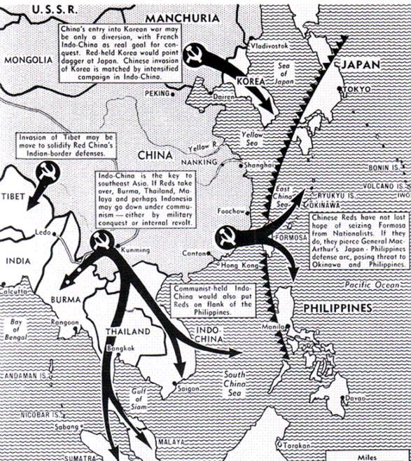 (1954) divided Vietnam between communist North led by Ho