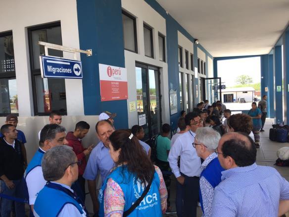 UNHCR participated in a joint UN mission to the land border with Colombia (Darien province) to monitor the situation in one of the centres where migrants are being held and screened before transiting