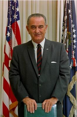 Lyndon Baines Johnson! Vice President to JFK! Sworn into office on Nov. 22, 1963!