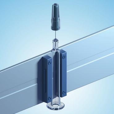 In addition, the syringe barrels can be printed or cone coated for Luer Cone syringes. Needle assembly The needle is placed into the Luer channel.