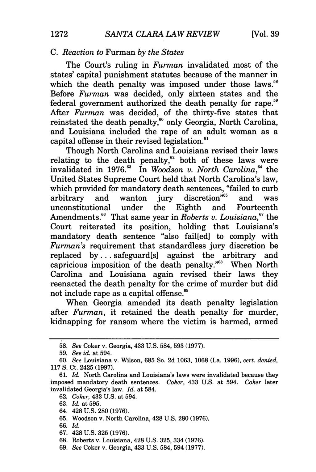 1272 SANTA CLARA LAW REVIEW [Vol. 39 C.