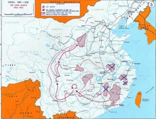 Key Events - Shaanxi After march 9,600 km and fighting 15 major battles and minor skirmishes