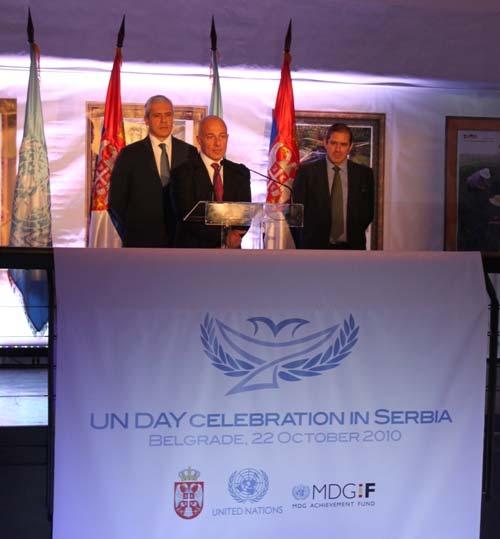 Speech by Mr. Boris Tadic, President of the Republic of Serbia, during United Nations Day Celebration Gala event on October 22, 2010, in Ethnographic Museum in Belgrade Dear Mr.