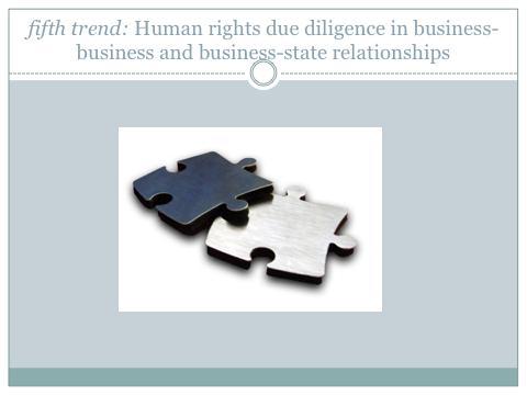 The final trend is that of an increased focus on business to business, and business to state relationships.