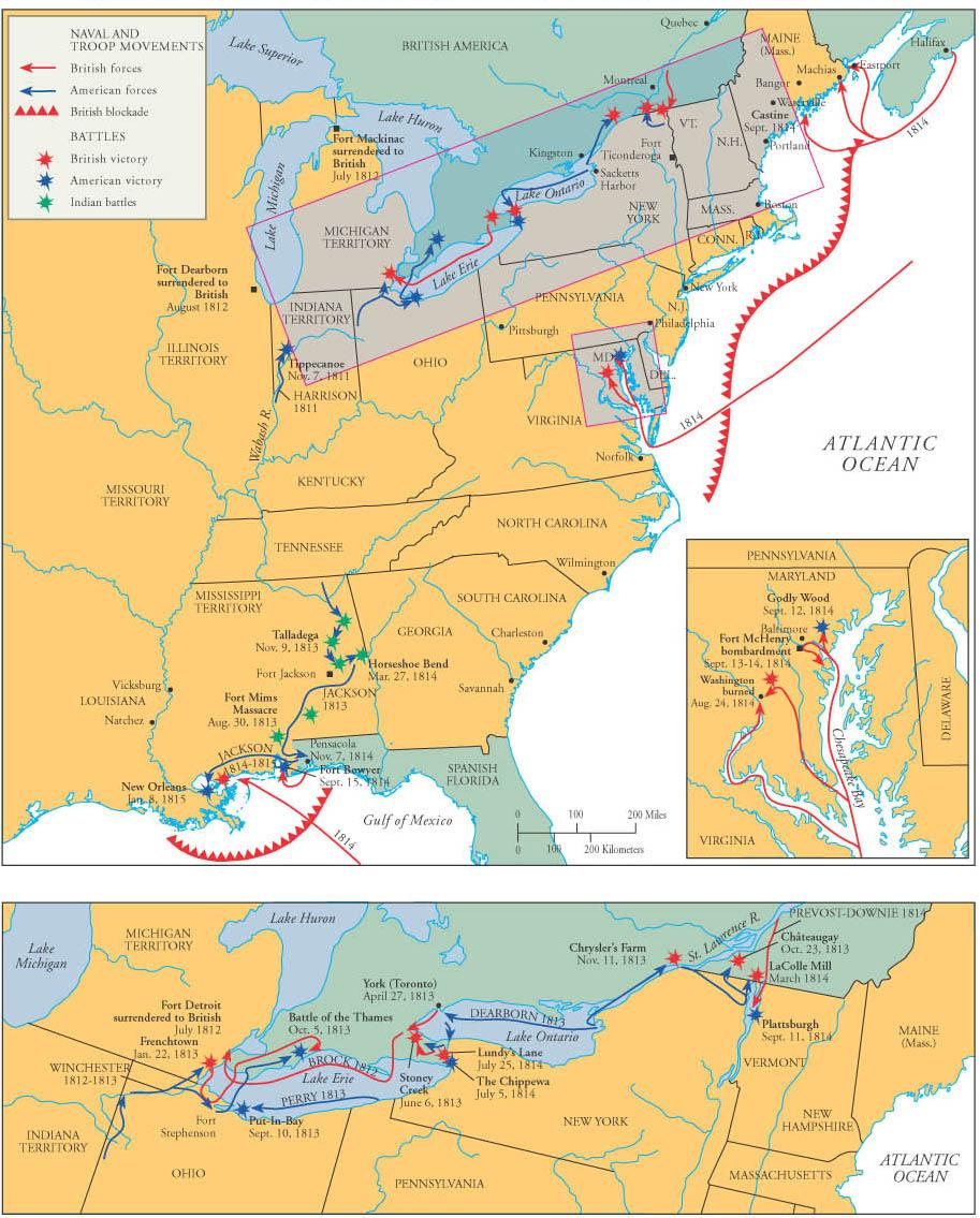 .. America would cut off trade with other French were first- Madison declared an end to trade with Britain, and basically declared war at the same time although the actual war starts 3 years later. d. War of 1812 "Mr.