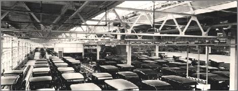 Automobile Revolution: by 1914, the assembly process for the Model T